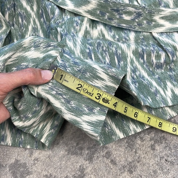 NWT Faherty Isla Short Tuscan Ikat High Rise Paperbag Belted Sz 10 - Picture 10 of 12